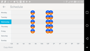Nest Thermostat Schedule