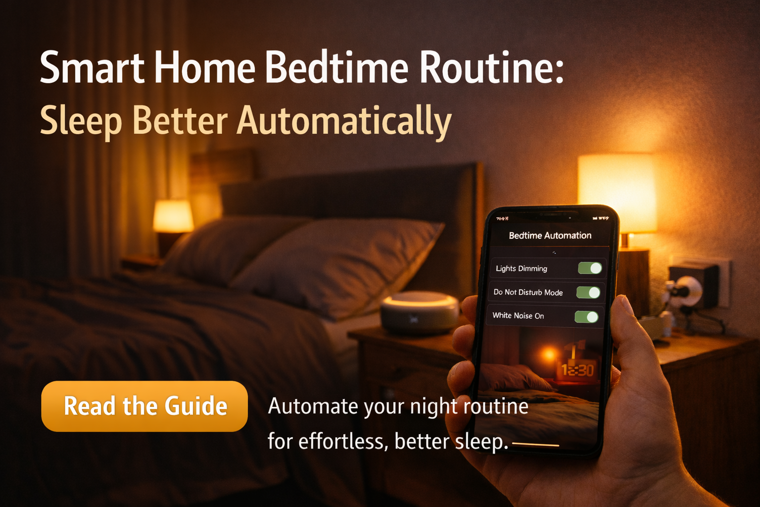 Smart Home Bedtime Routine: Sleep Better Automatically
